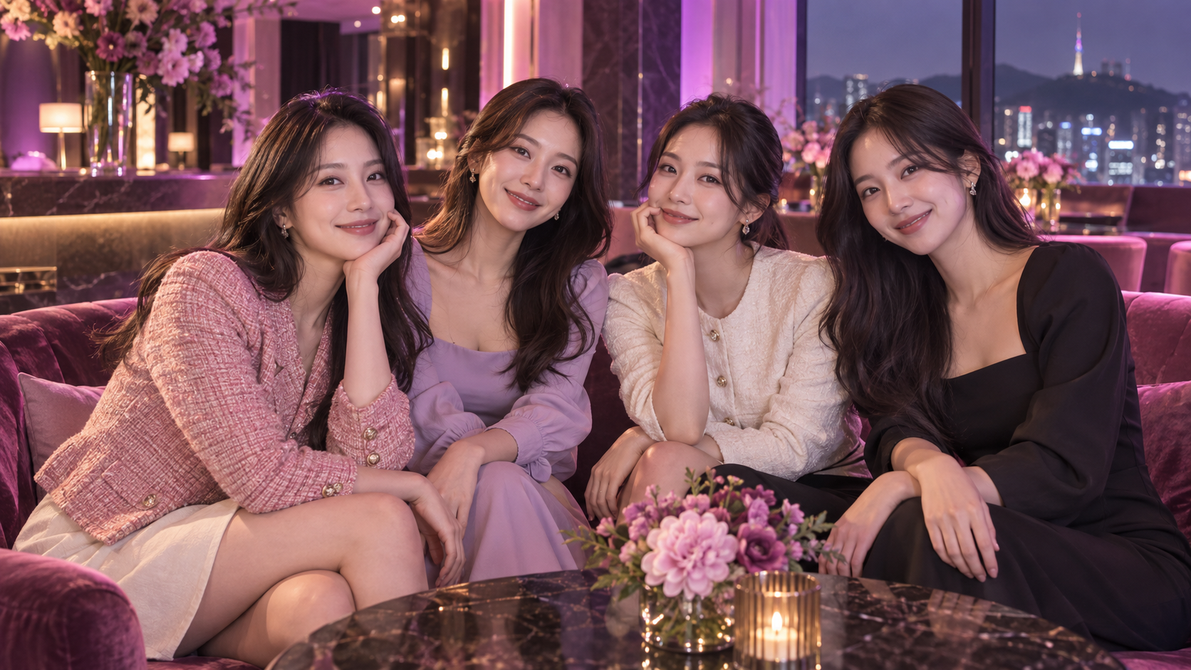 신촌 셔츠룸 캐슬 모델 이미지 4인